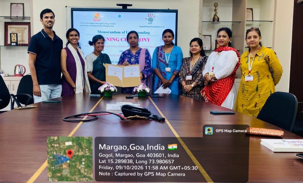 MoU Signing Ceremony with Tambdi Maati Foundation, Goa